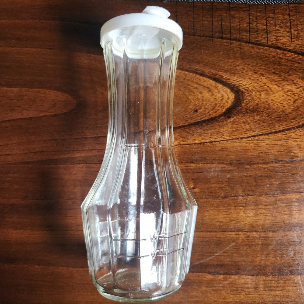 Vintage Good Seasons Salad Dressing Flip Top Glass Shaker Bottle Cruet. EUC